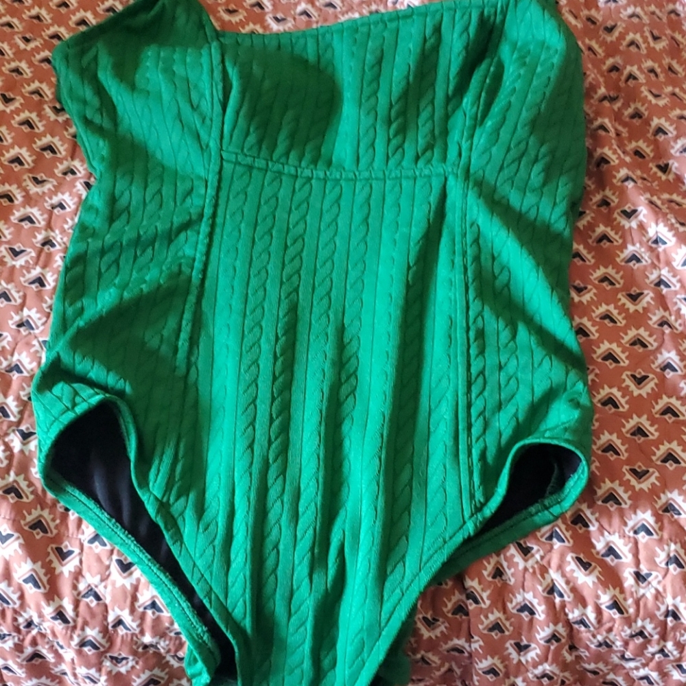 Vintage green Catalina swimsuit Xl